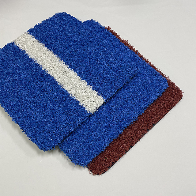 High Quality Multi Colors KDK Sports Artificial Turf Grass Filed with Blcak Blue And Red