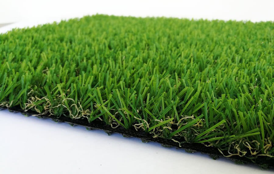 Vier Töne synthetischer Grasgerasen für Garten
