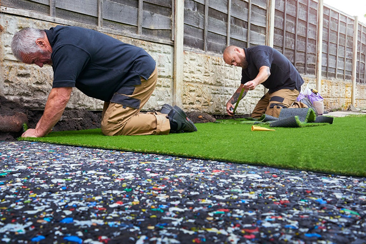 how to lay artificial turf