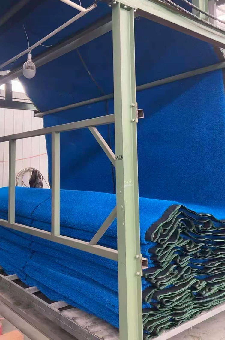 Blue outdoor decoration artificial turf 