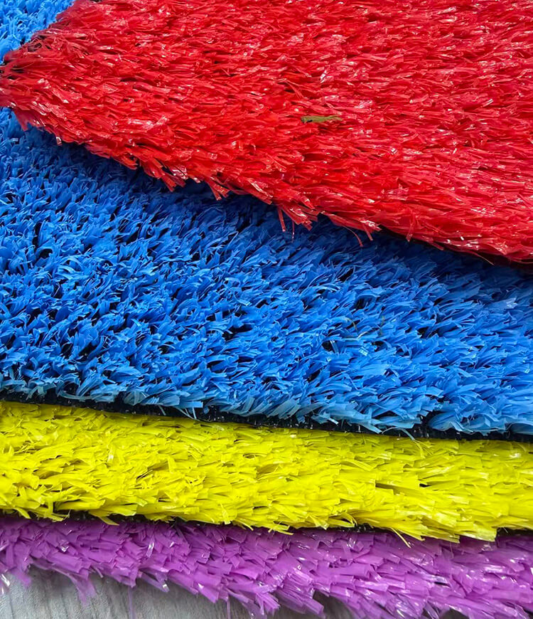 10mm decorative colored artificial grass for garden