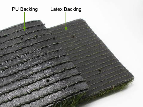 Why PU Back Glue Synthetic Lawn Turf Is Better Than Latex Backing?
