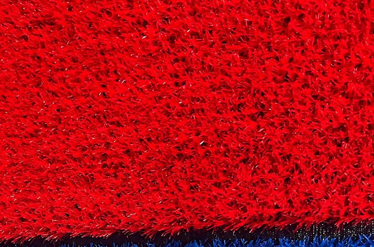 High-density red artificial turf for outdoor landscaping.jpg